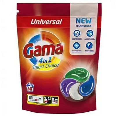 Капсули для прання Gama 4in1 "Universal" (60шт.) -1320g. 3351 фото