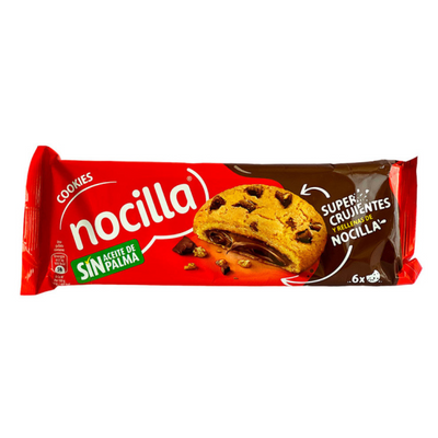 Печиво з шоколадною крихтою та шоколадно-фундучною пастою Nocilla Cookies, 120 г 1514 фото