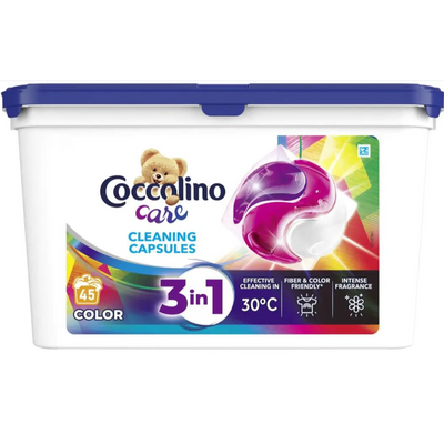 Капсули для прання кольорових речей Coccolino Care 3in1 Color 45 шт -776g. 14021 фото
