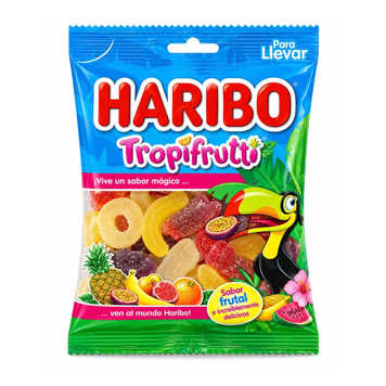 Желейні цукерки Haribo Tropifrutti Тропічні фрукти, 100 г 21183 фото