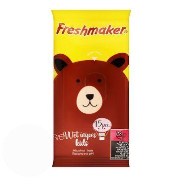 Серветки вологі дитячі Freshmaker "Медвідь", 15 шт 1998900 фото
