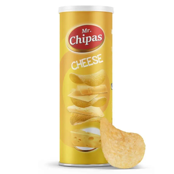 Чипси картопляні Mr. Chipas Cheese (зі смаком сиру) в тубі, 160 г 19867 фото