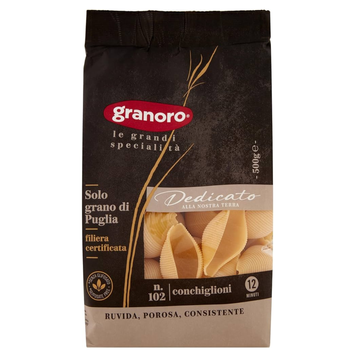 Макарони ракушка Dedicated the Great Specialties Shells Granoro №102 500г 1335 фото