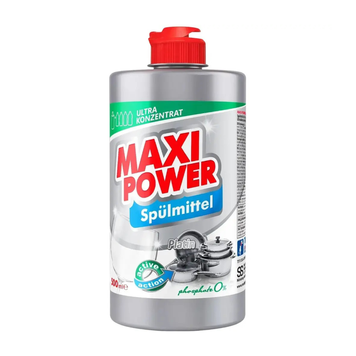 Засіб для миття посуду Maxi Power Платінум, 1 л + губка 199760 фото