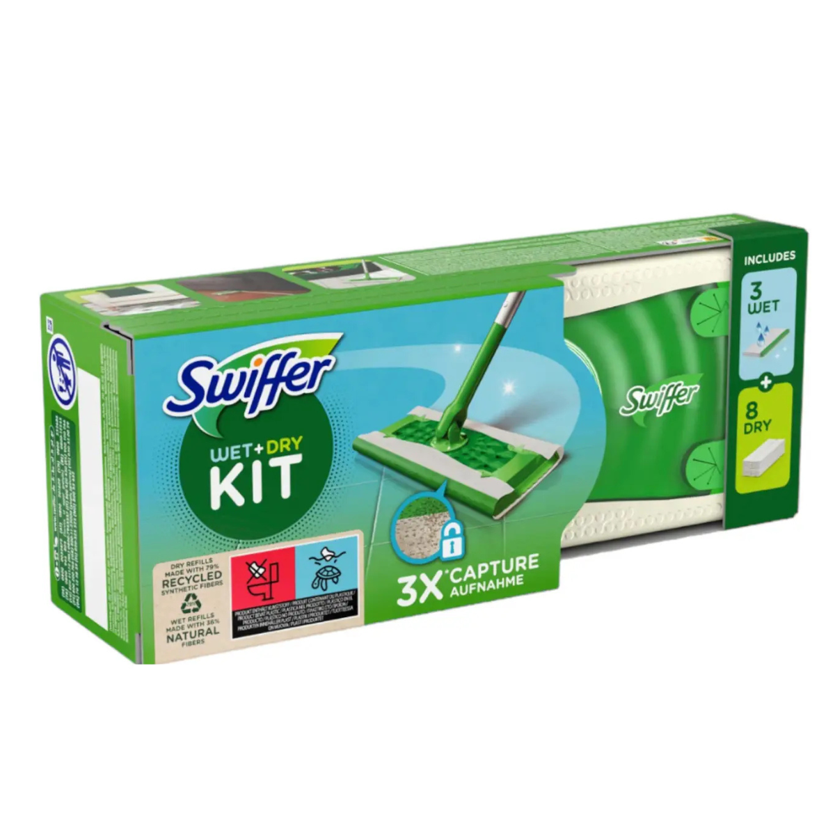 Купити Швабра для сухого та вологого прибирання Swiffer 3+8