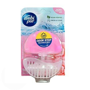 Підвісний блок для туалету Ambi Pur Odor Stop 5в1 Дика троянда і грейпфрут, 55 г 199911 фото