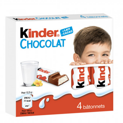 Шоколад Kinder 4 батончика 1505 фото