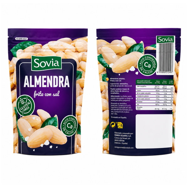 Мигдаль Sovia Almendra смажений солений, 200 г 19810 фото