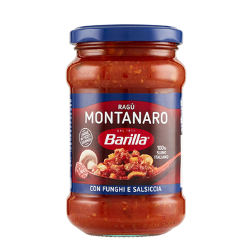 Соус томатний Barilla Rag&ugrave; Montanaro з грибами та ковбасками, 300 г 19873 фото