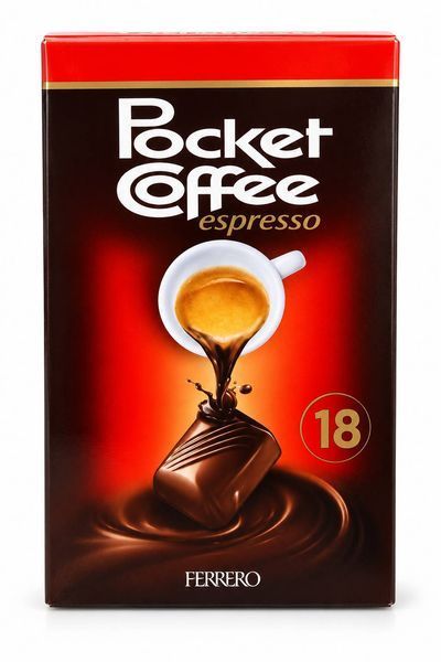 Цукерки шоколадні Ferrero Pocket Coffee Espresso з кавовою начинкою, 225 г (18 шт.) 21198 фото