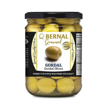 Оливки зелені великі Bernal Gourmet Gordal з кісточкою, 436 г 19880 фото
