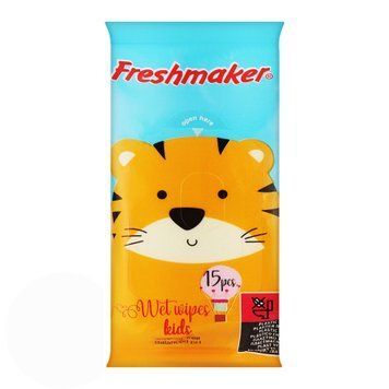 Серветки вологі дитячі Freshmaker "Тигр", 15 шт 199919 фото