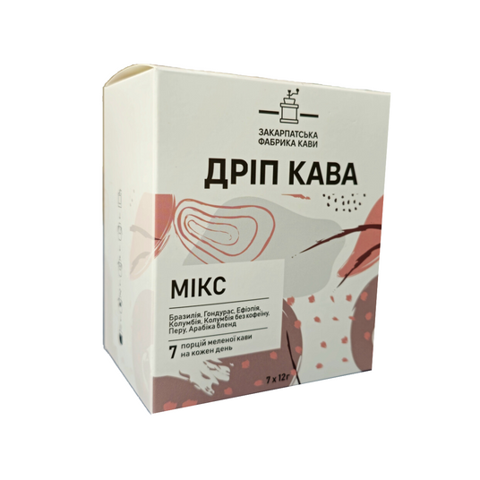 Купити Дріп кава Мікс ЗФК (мелена), 7шт 4050 в інтернет магазині