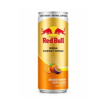 Енергетичний напій Red Bull Soda Energy Drink Orange Passion Fruit Zero Sugar, 250 мл 19853 фото