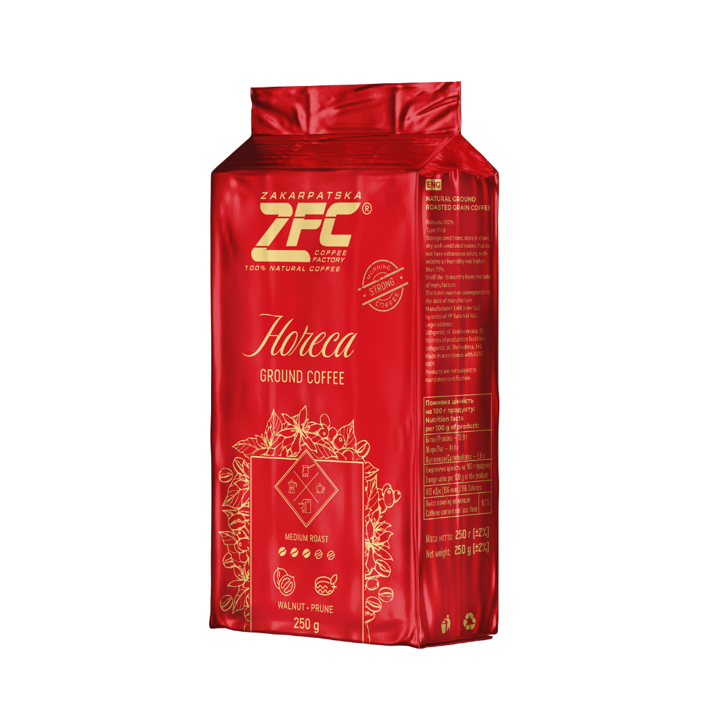 купити мелену каву ZFC Horeca 250 грам-інтернет-магазин кави ZFC