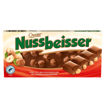 Молочний шоколад із цілісним фундуком Choceur Nussknacker 100г (Німеччина) 19333 фото