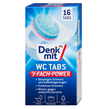 Таблетки для чищення унітаза DenkMit WC-Tabs 16 шт., 400г 1387 фото