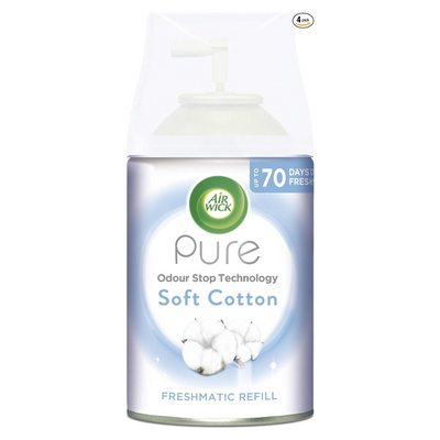 Освіжувач повітря Air Wick Pure Soft Cotton Freshmatic Refill, 250 мл 140054 фото