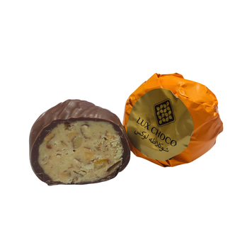 Дубайська цукерка Lux Choco Dubai з мигдалем та цукатами апельсину в молочному шоколаді (3111), 1 шт. 19300 фото