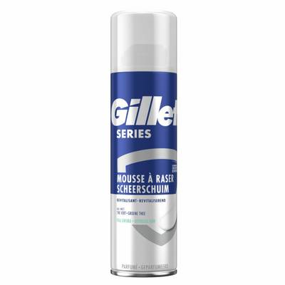 Відновлююча піна для гоління Gillette Series із зеленим чаєм, 250 мл 140100 фото