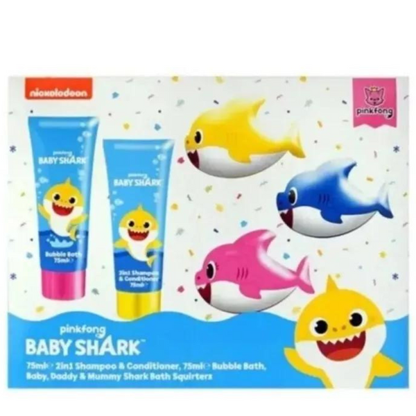 Дитячий набір для ванни Nickelodeon Baby Shark (шампунь, піна, 3 іграшки) 1401110 фото