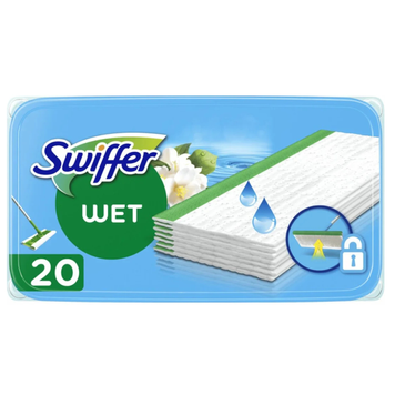 Змінні вологі серветки для швабри Swiffer Wet з ароматом квітів, 20 шт. 17142 фото