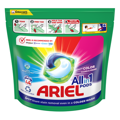 Капсули для прання ARIEL Pods All in 1 Color -44 x 19.7=866.8g 3369 фото