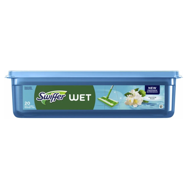 Змінні вологі серветки для швабри Swiffer Wet з ароматом квітів, 20 шт. 17142 фото