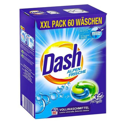 Капсули для прання Dash Alpen Frische універсальні, 60 шт, 1.494г. 140057 фото