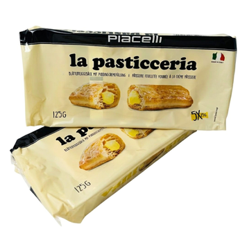 Печиво з листкового тіста Piacelli La Pasticceria з пудингово-кремовою начинкою 125 г 19836 фото